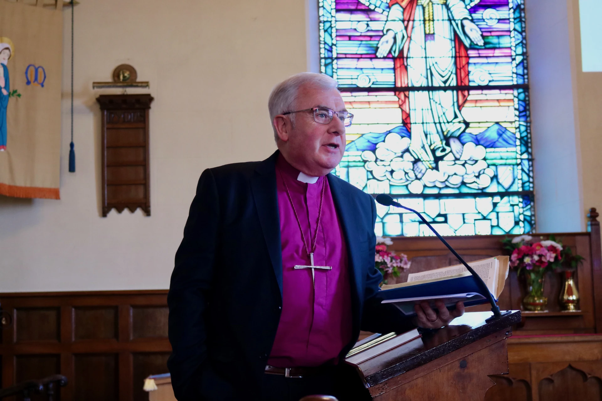 Bishop David gives the address