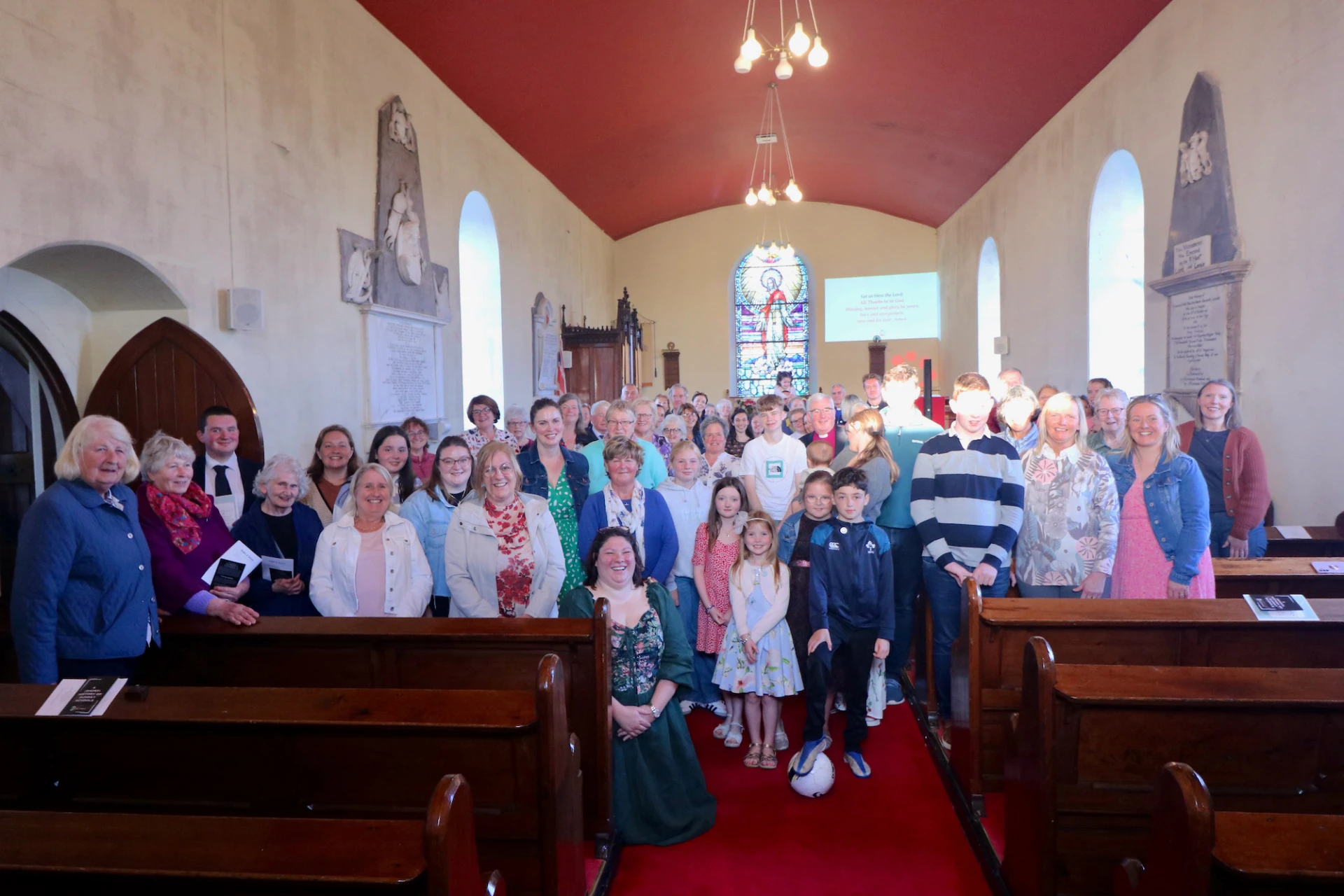 The whole group with Bishop David