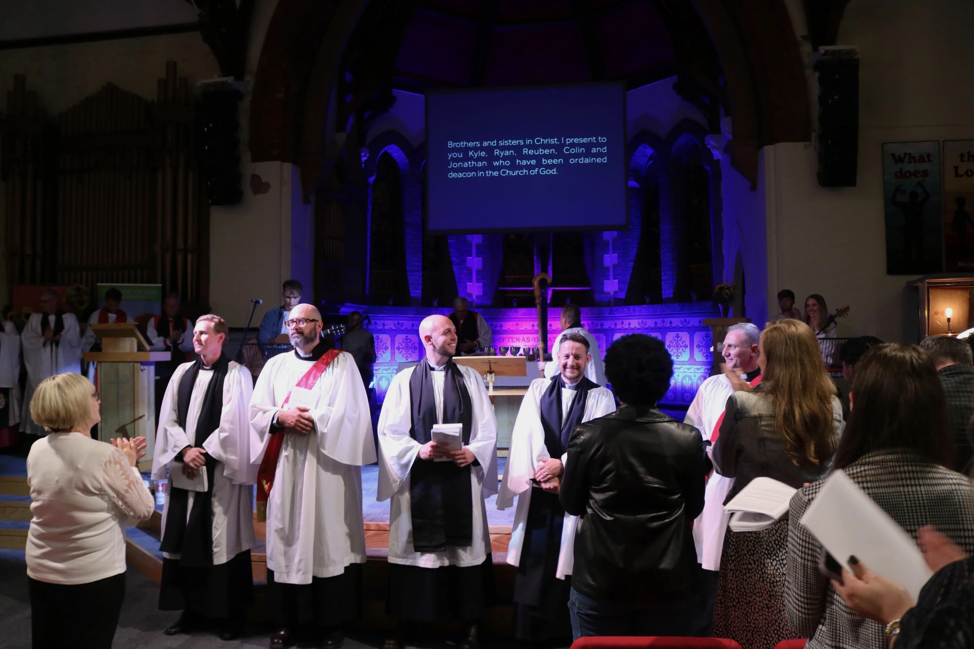 Applause for our new deacons