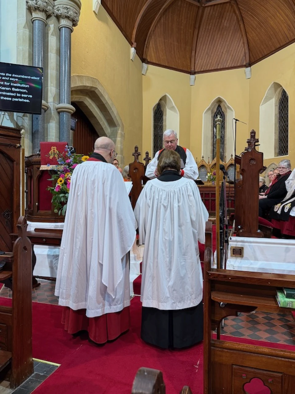 Archdeacon Mark present Karen