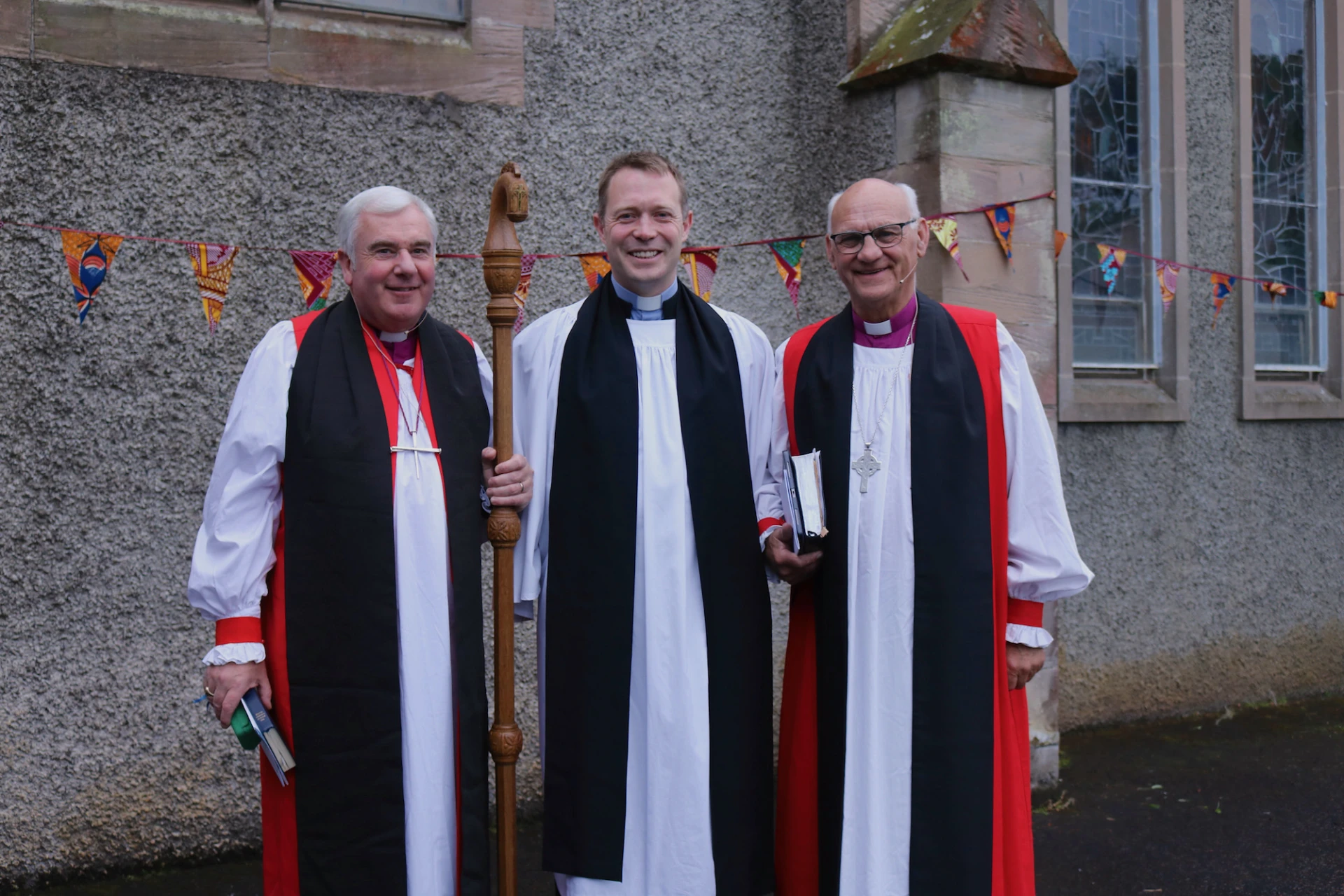 Bishop David, Revd Peter Hilton and Bishop Ken Clarke (preacher)