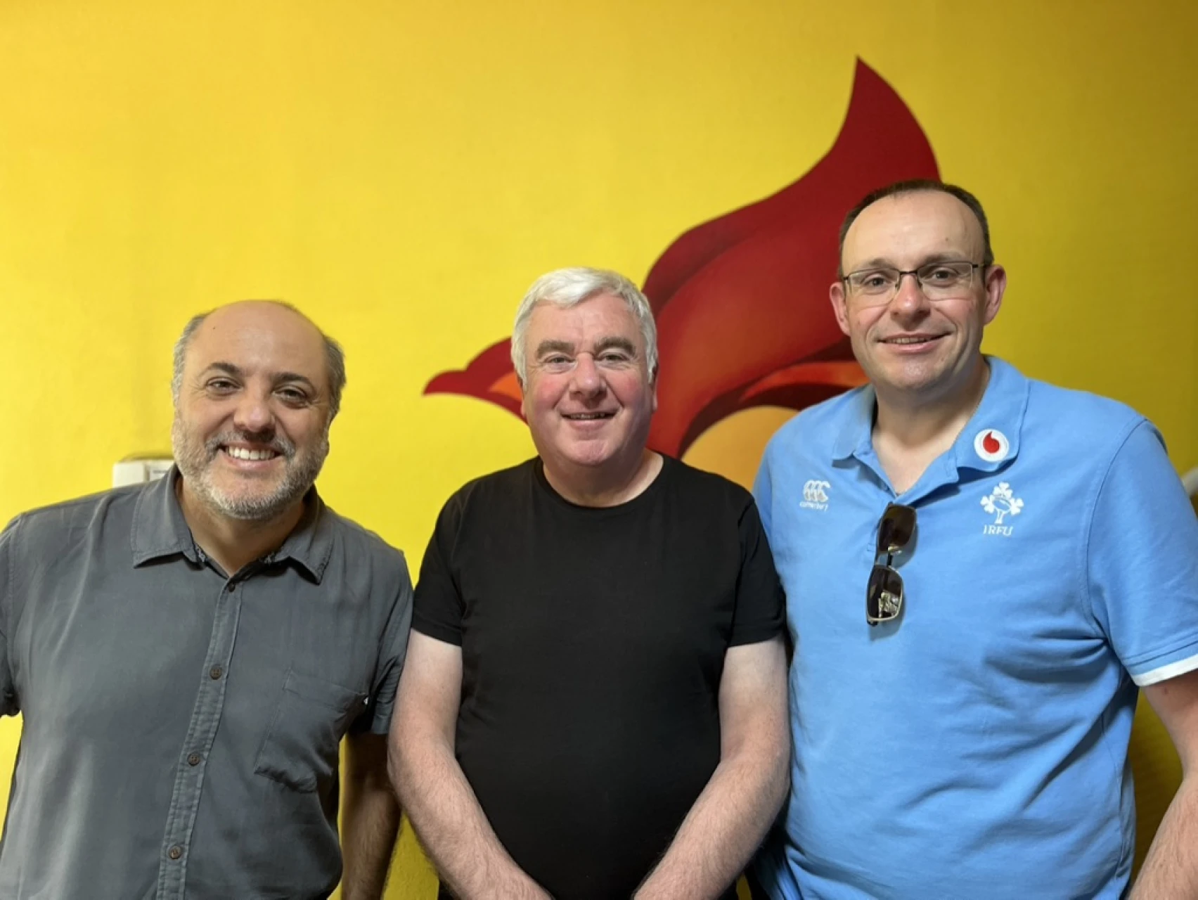 Bishop David and Mark with Archdeacon Cristóbal Cerón