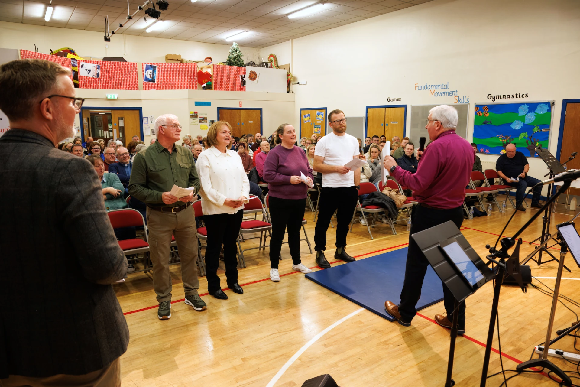 Bishop David, Pioneers and a full hall of supporters