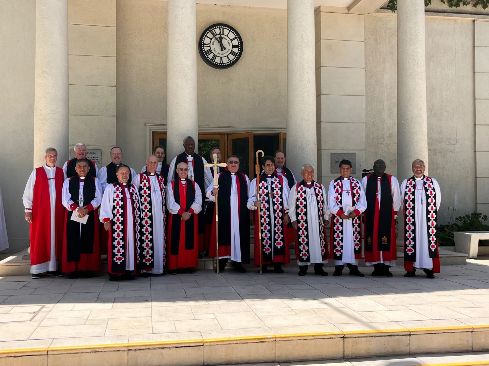 Clergy group with the new Archbishop and Bishop