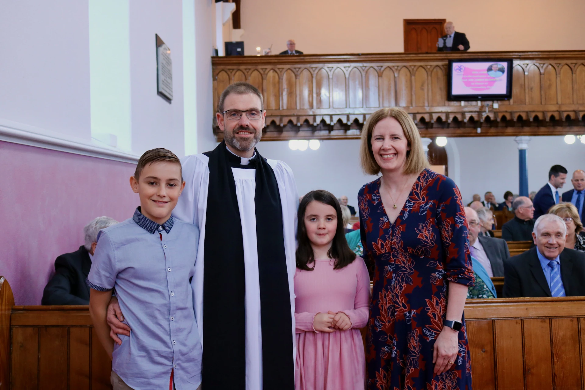 Ian and Julie with two of their children