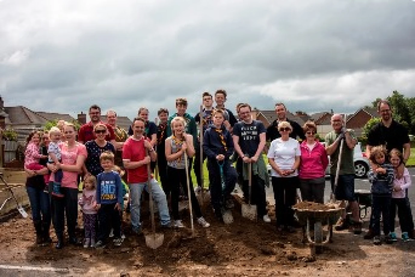 New community allotment takes shape at Movilla Abbey Church