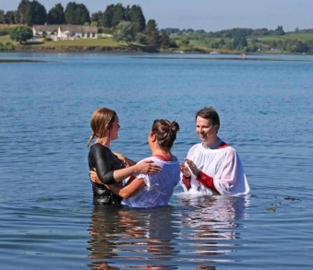 Memorable services of baptism and confirmation on the shores of Strangford Lough