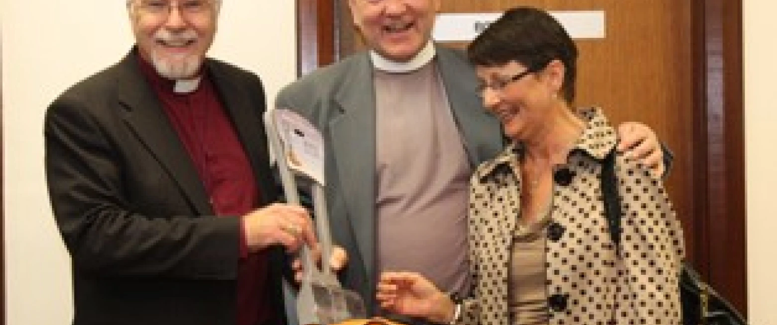 A farewell presentation to Archdeacon John Scott