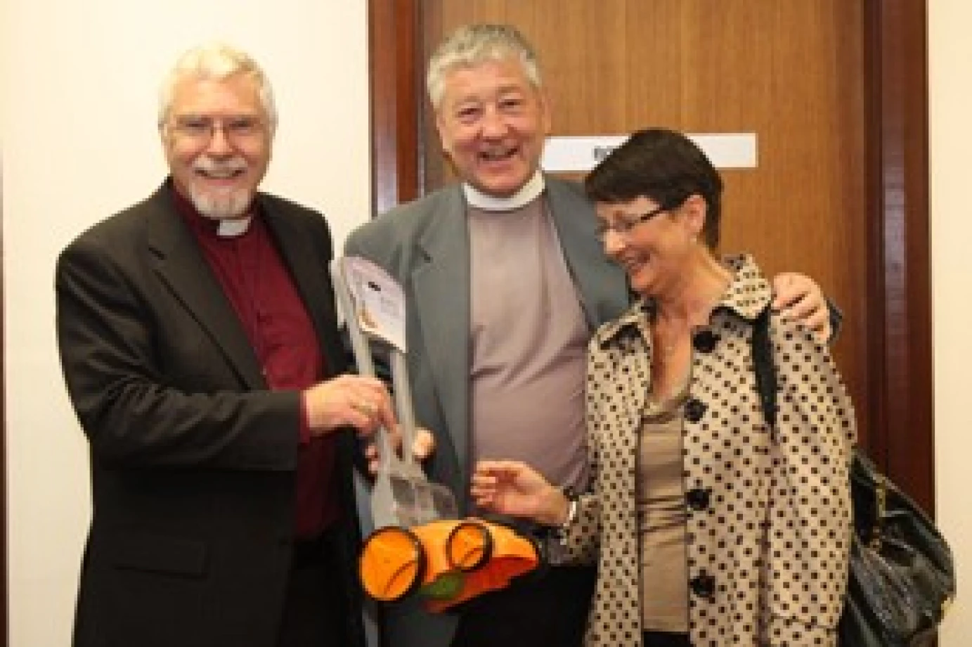 A farewell presentation to Archdeacon John Scott