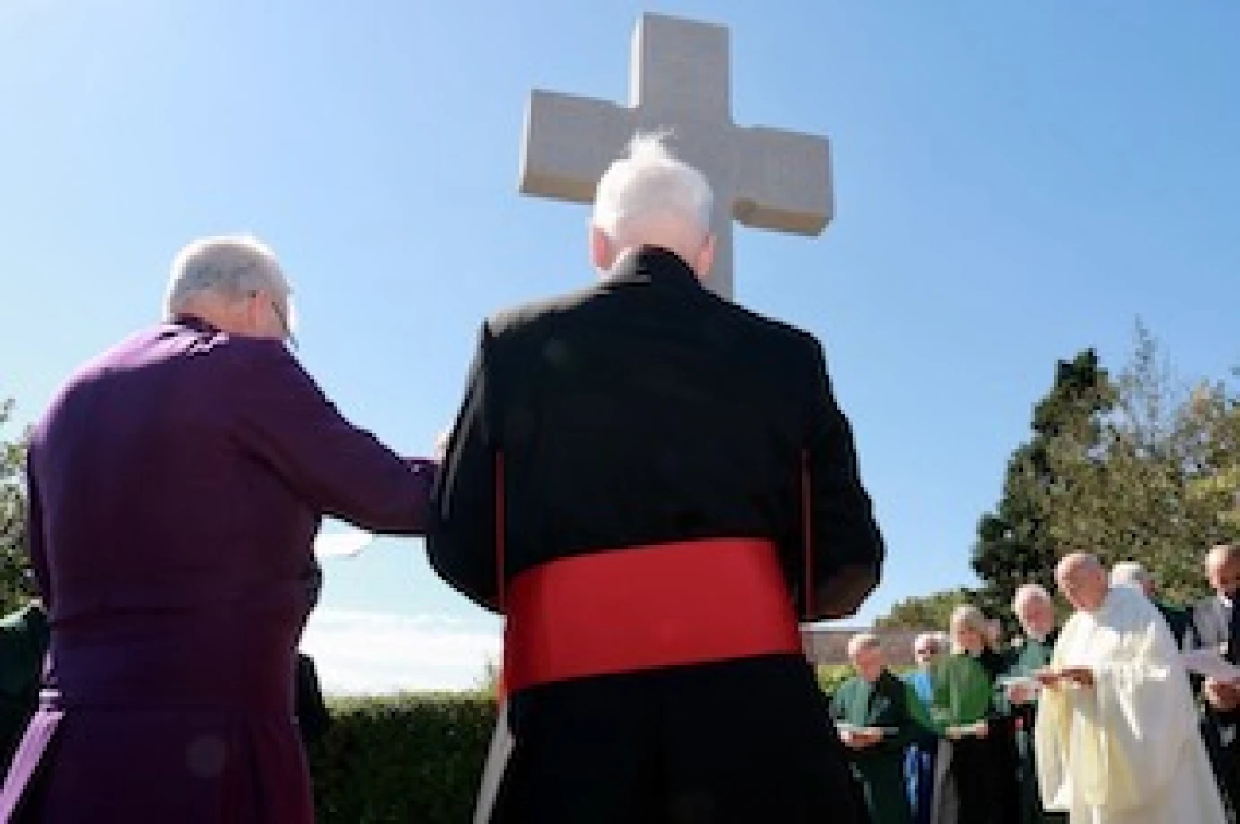 St Patrick’s Cross stands again on the Hill of Down