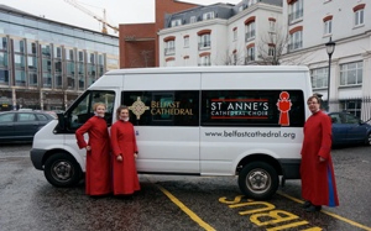 Eye–catching new logos on St Anne’s Cathedral Choir buses