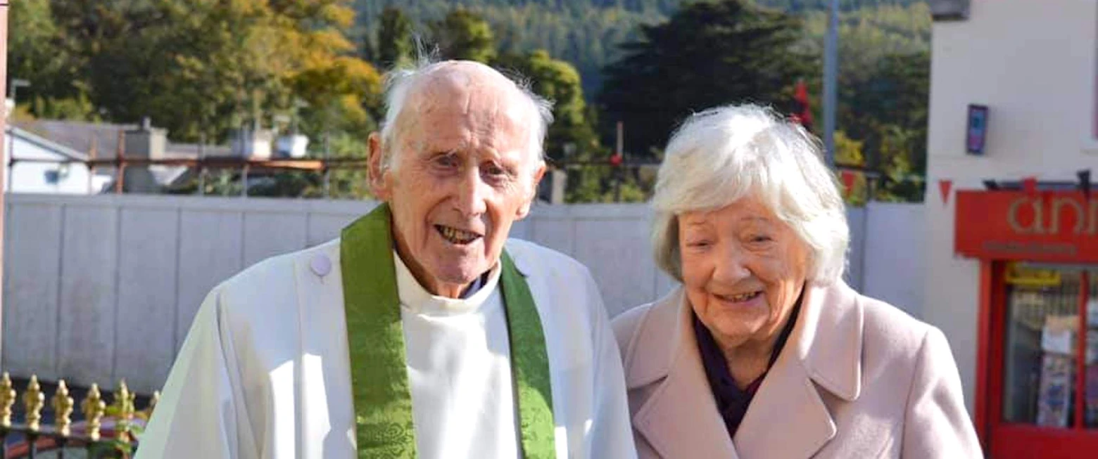 Canon Dermot Jameson is ordained 70 years