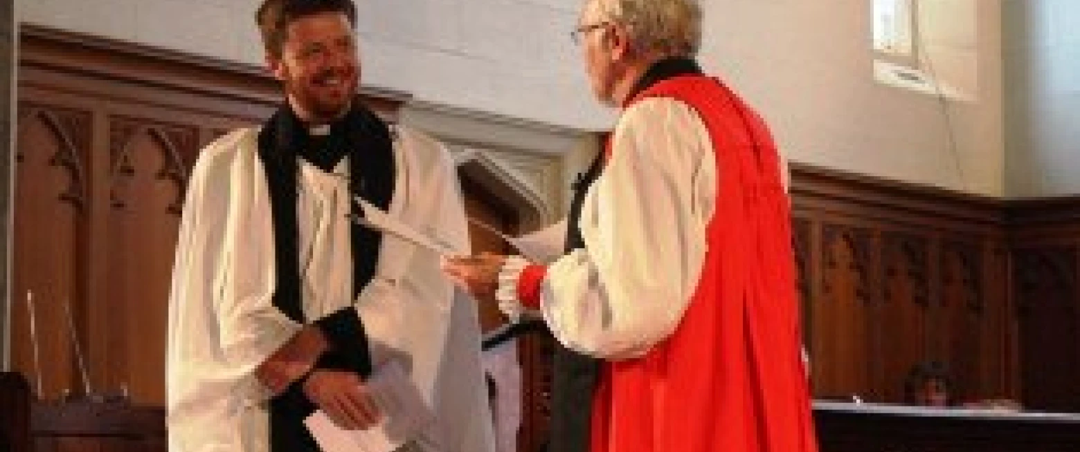 Revd Chris Bennett introduced to St Clement’s