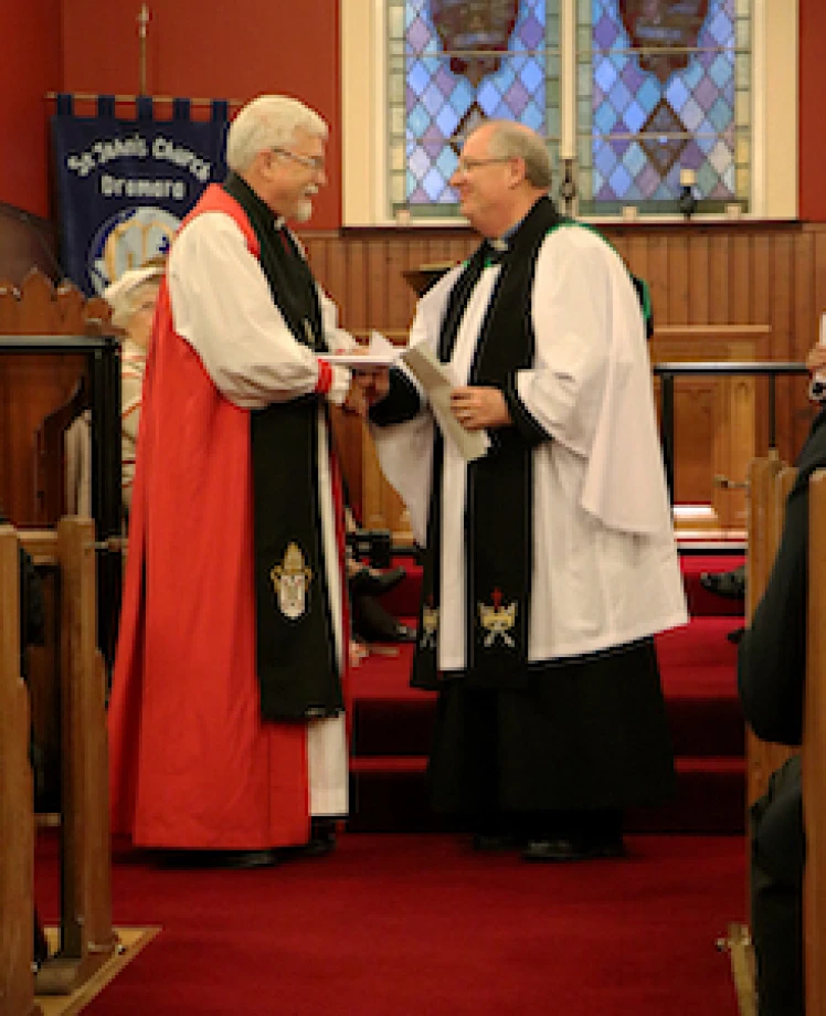 Revd Capt Colin Taylor instituted in Dromara