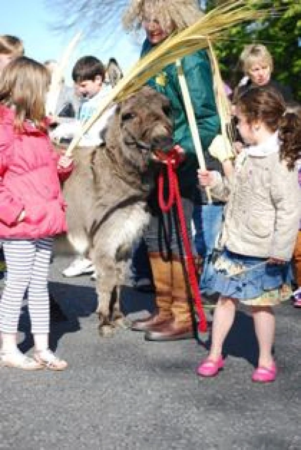 St Mark’s Newtownards celebrates Palm Sunday in the sunshine!