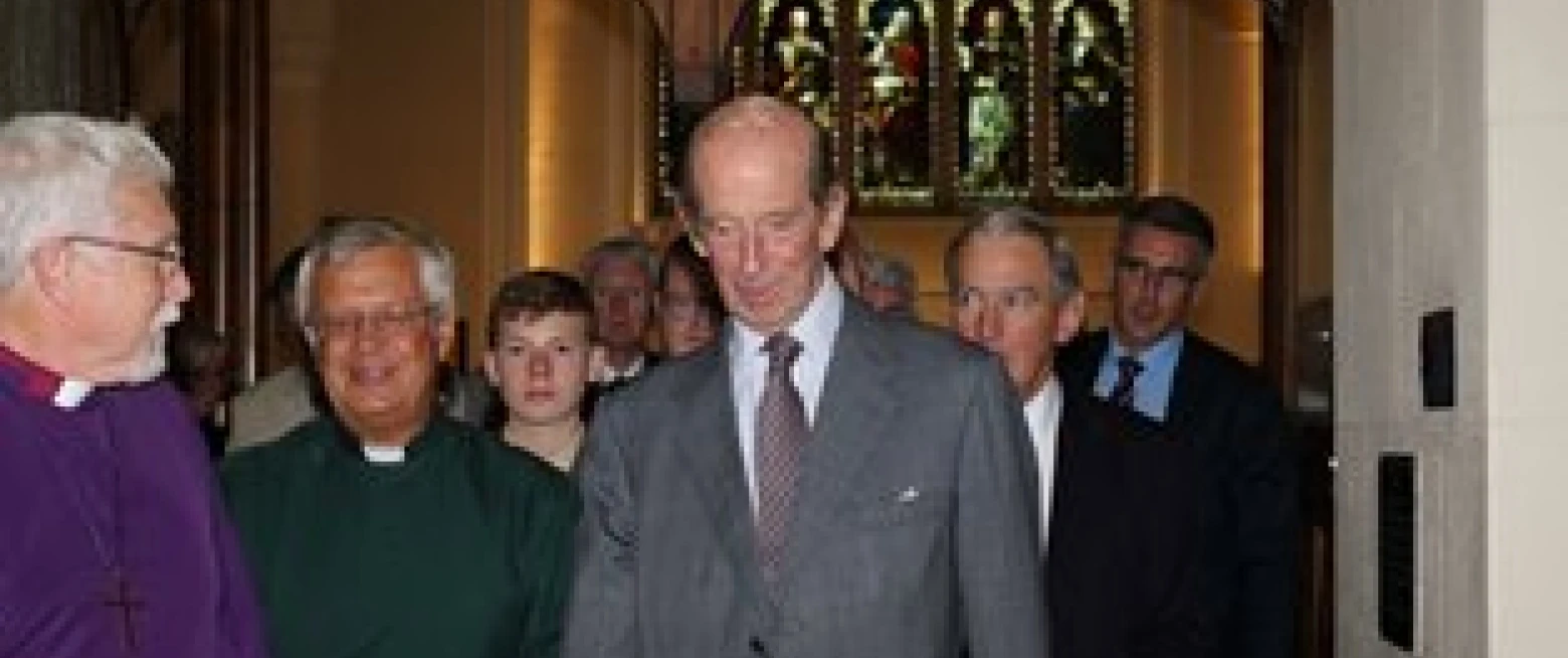 HRH The Duke of Kent visits Down Cathedral