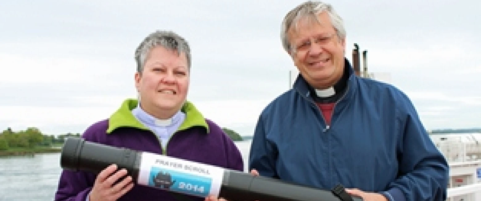 Our 24–7 prayer scroll crosses Strangford Lough