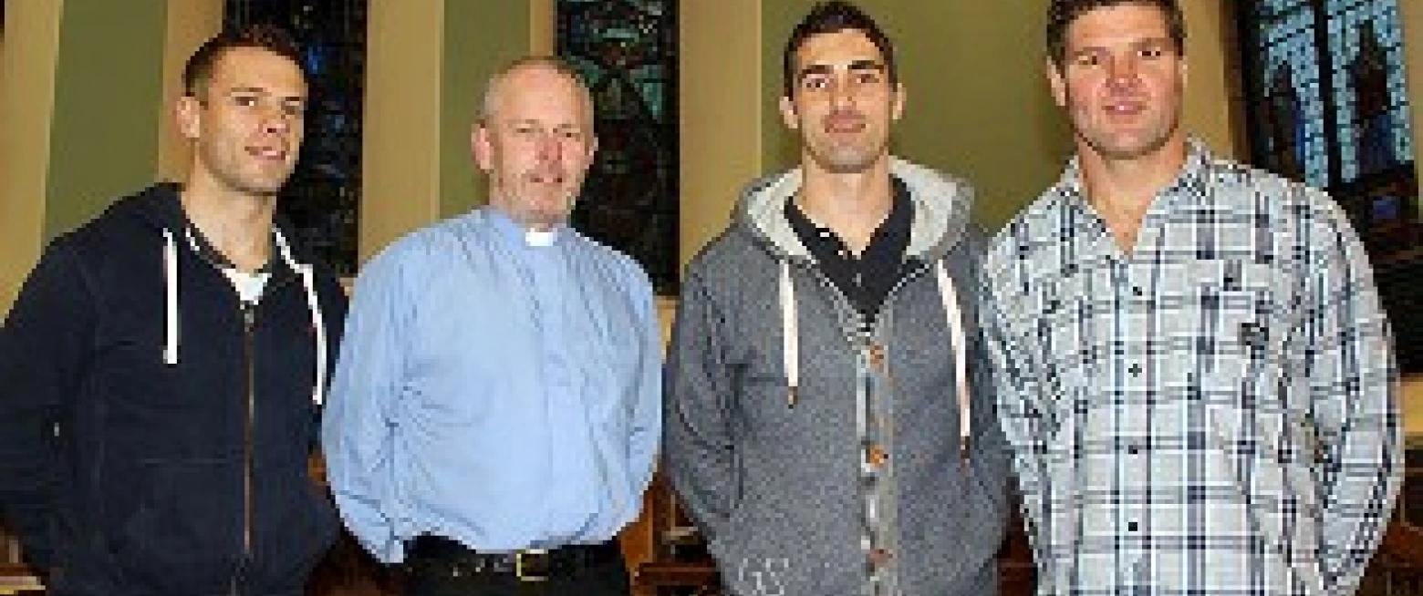 Ulster Rugby Stars drop in at Shankill Church