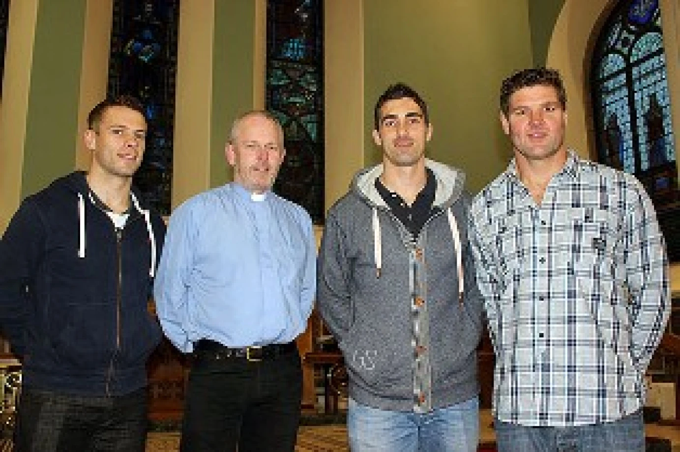 Ulster Rugby Stars drop in at Shankill Church