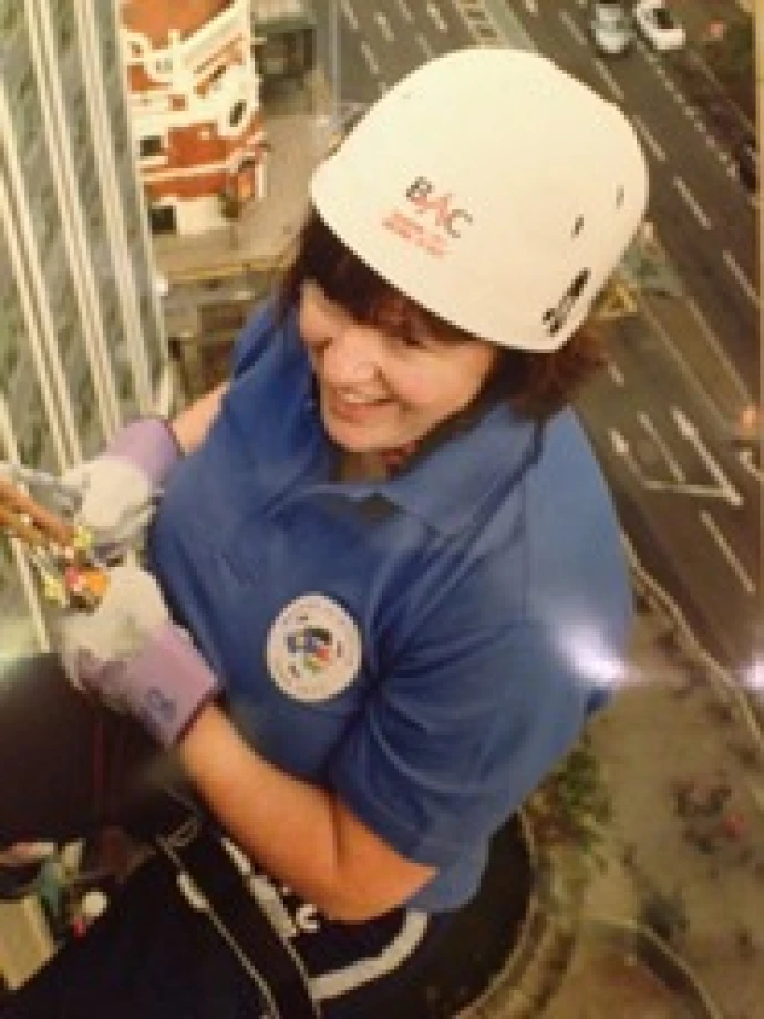 Moira team abseil for Ibba, South Sudan