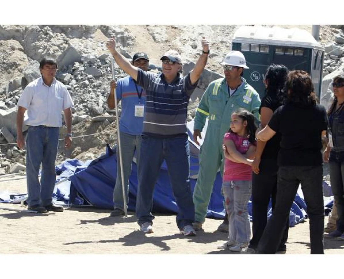 Rescued Chilean Miner visiting Down and Dromore