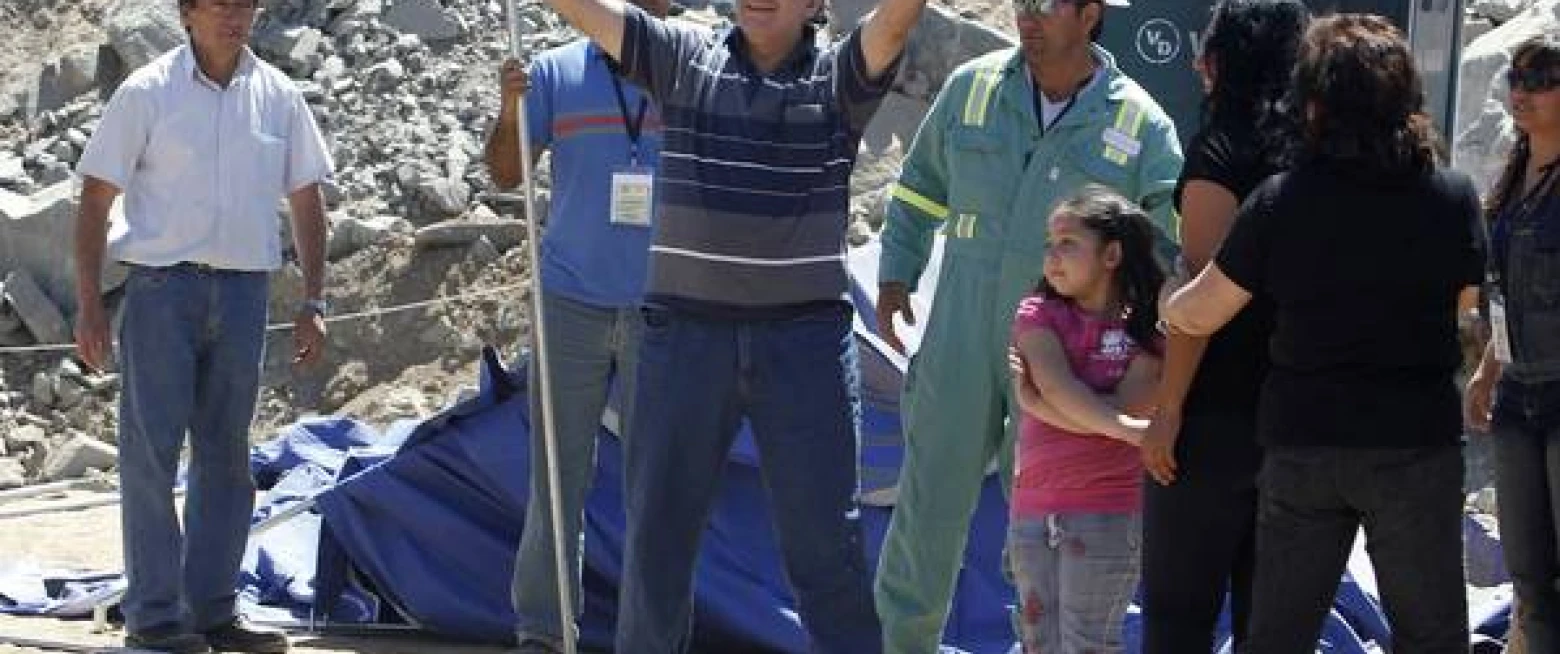 Rescued Chilean Miner visiting Down and Dromore