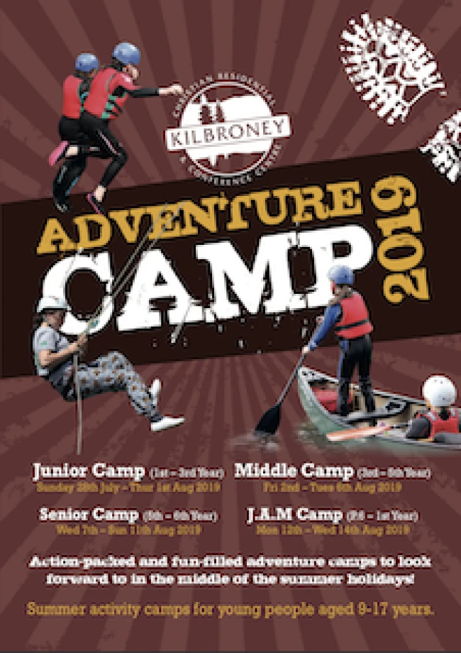 Booking open for Kilbroney Adventure Camps 2019