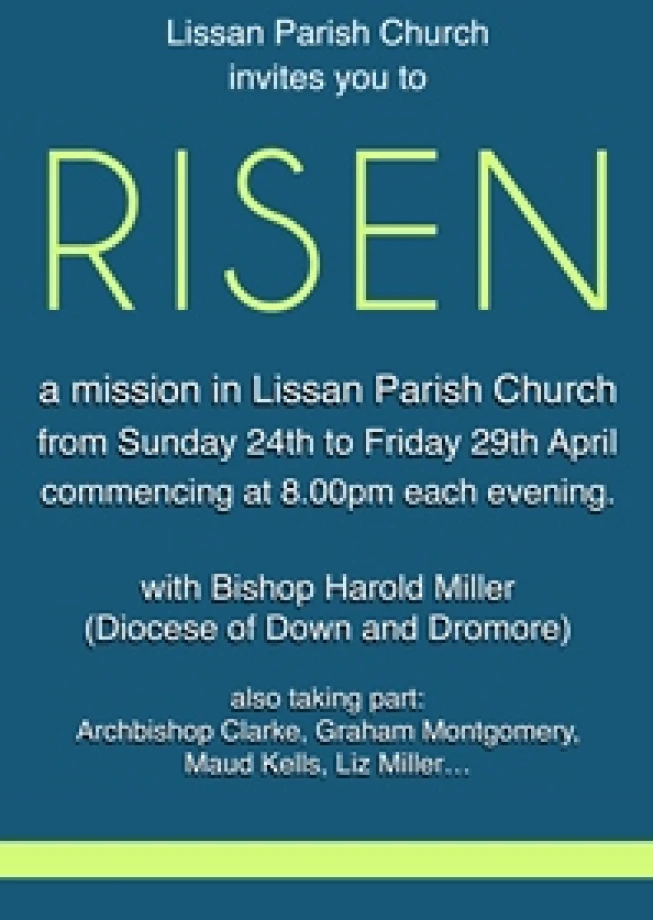 Pray for Bishop Harold as he leads a mission near Cookstown