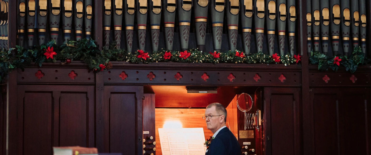 Stephen celebrates 30 years as organist in Newtownards
