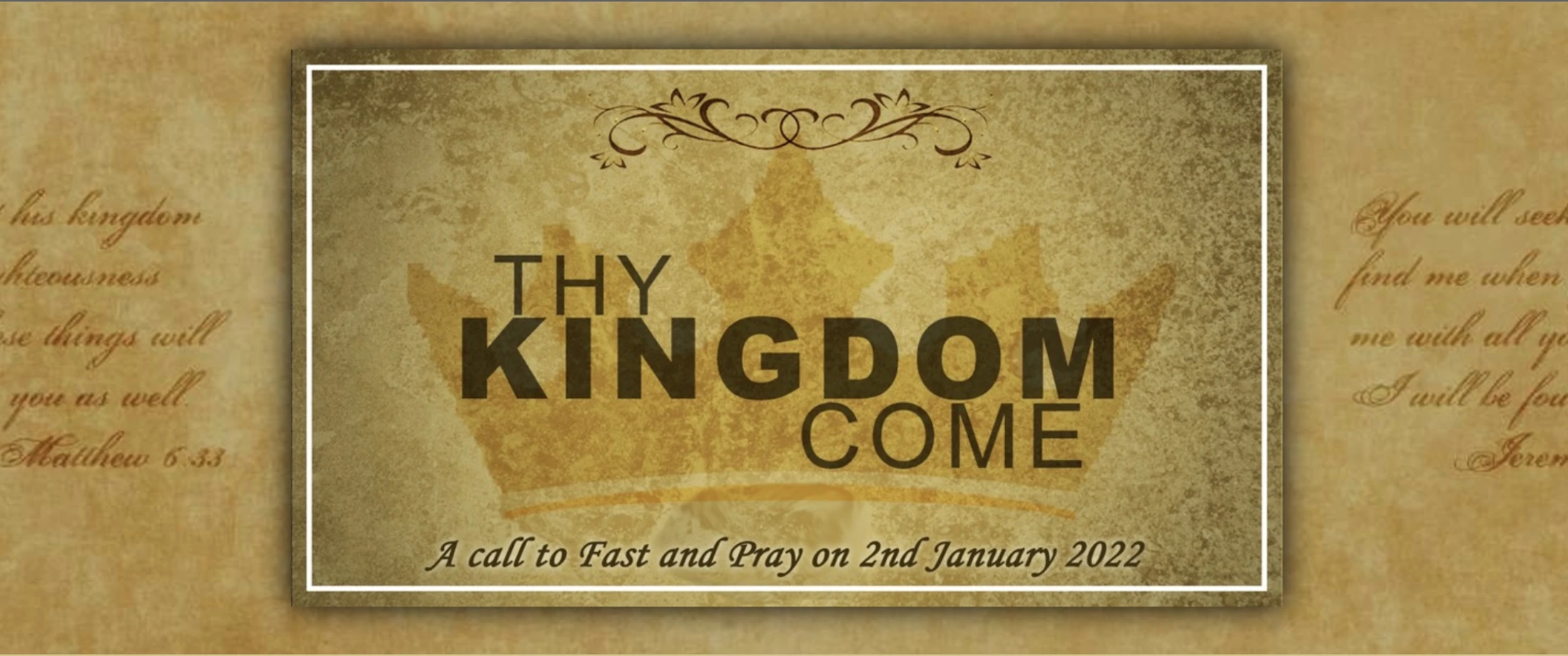 Day of Prayer and Fasting – Thy Kingdom Come