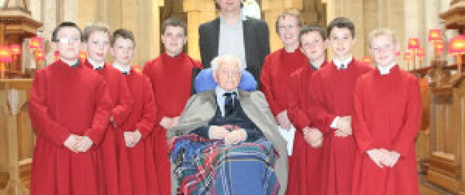 105 year old chorister visits St Anne’s