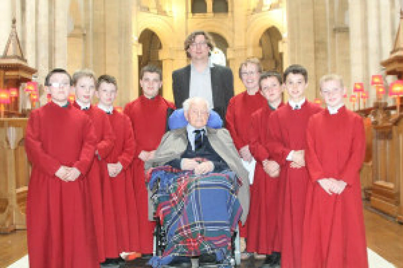 105 year old chorister visits St Anne’s