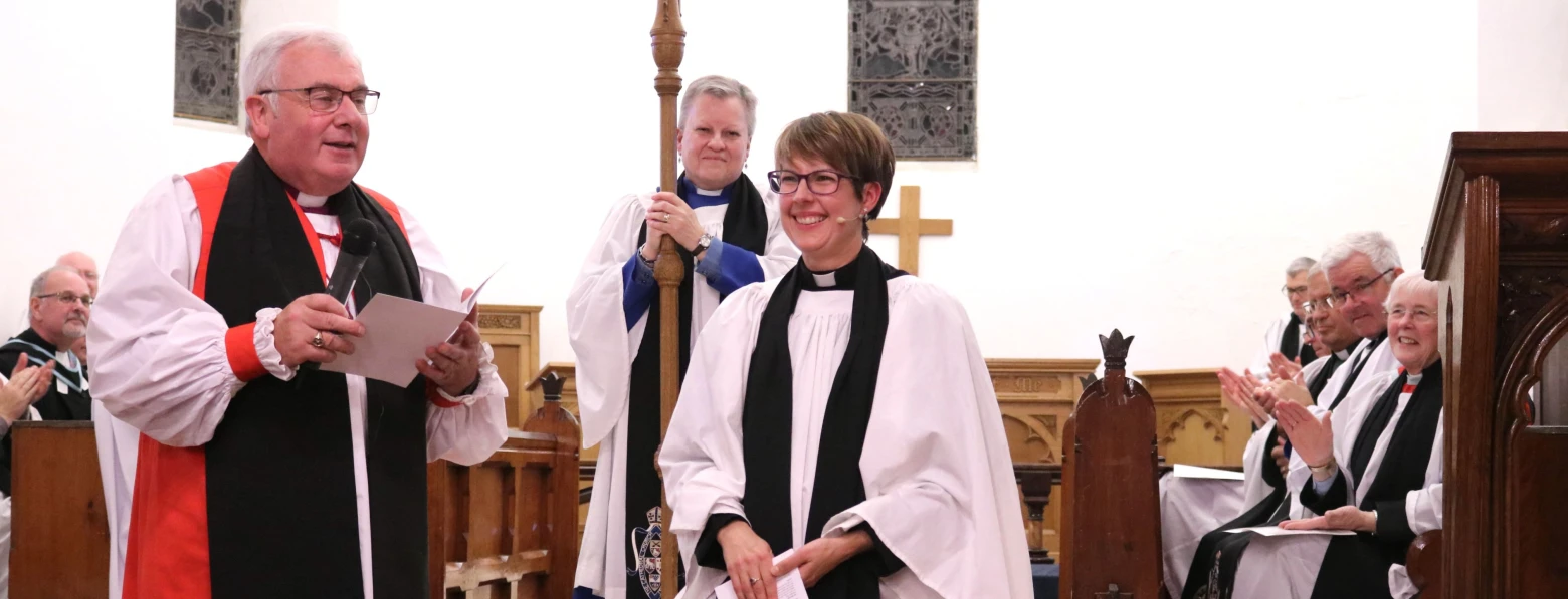 Revd Dr Claire Aylward is introduced in Kilmore and Inch