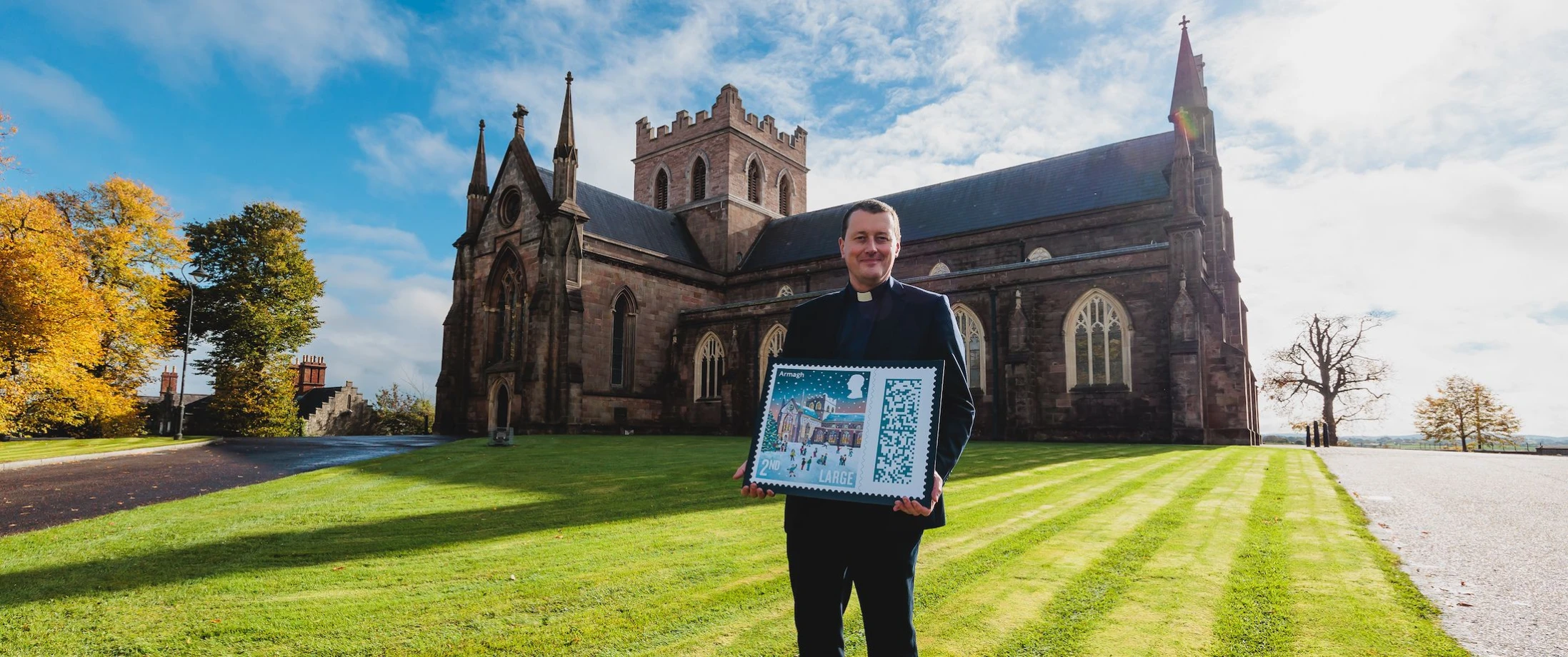 St Patrick’s Cathedral, Armagh, features on Christmas stamp