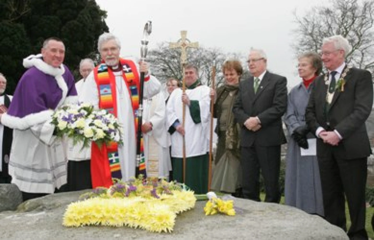 Patrick turns the stone on the 15th and 17th