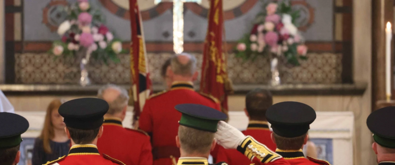 Irish Guards lay up Colours in St Mark’s, Dundela