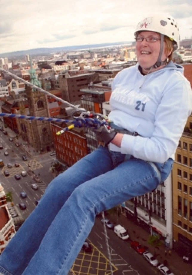 Bishop and his secretary take up abseiling