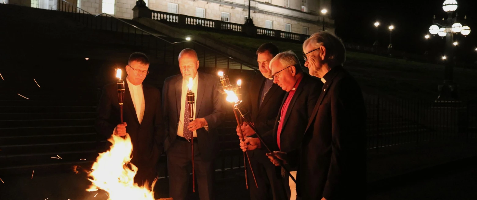 Prayers for the Assembly as beacon is lit at Stormont