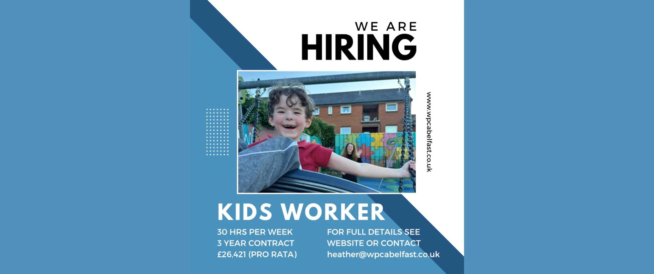 Vacancy for a Kids Worker (WPCA)