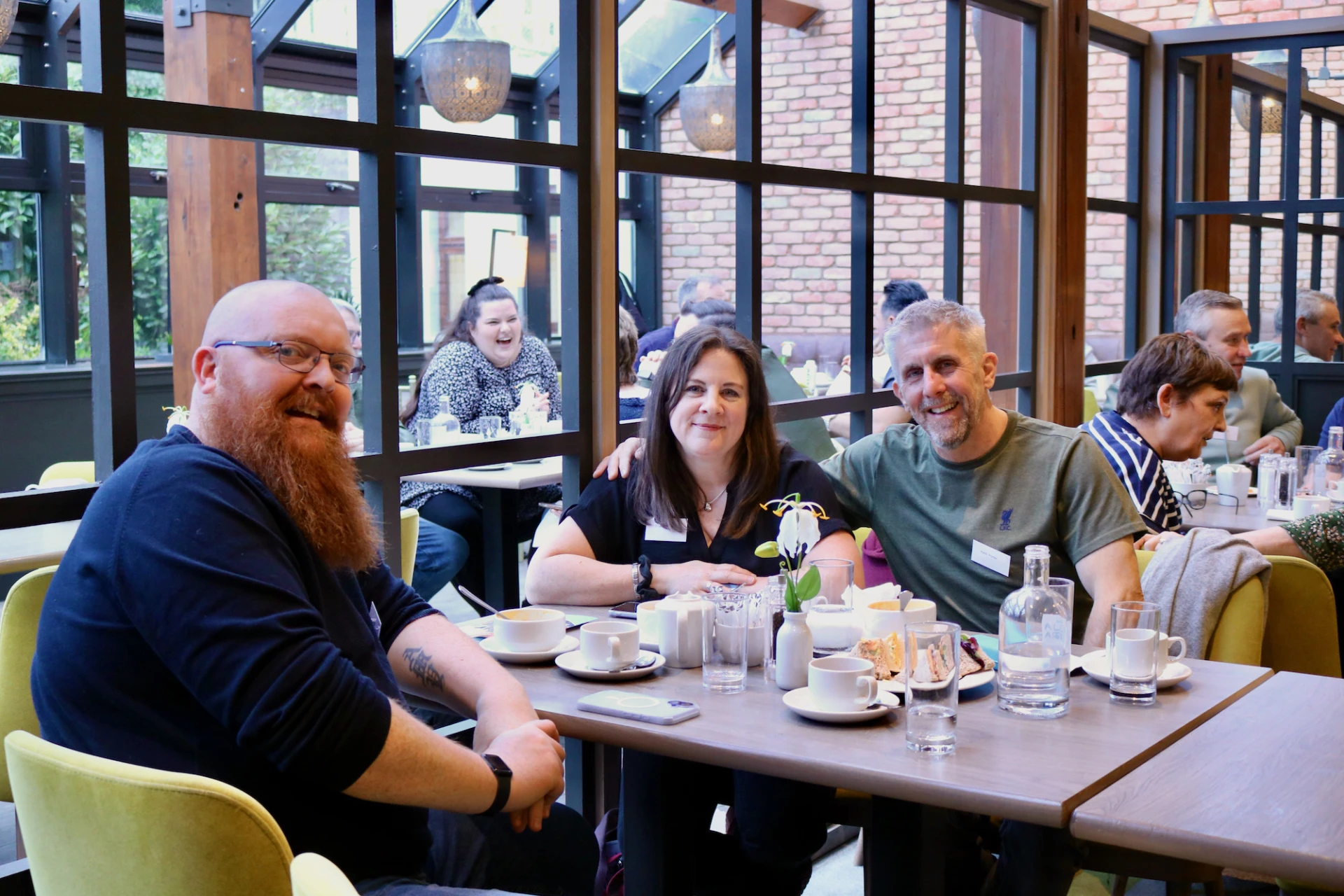 Paul Hawkins with Sharon and Keith Porter