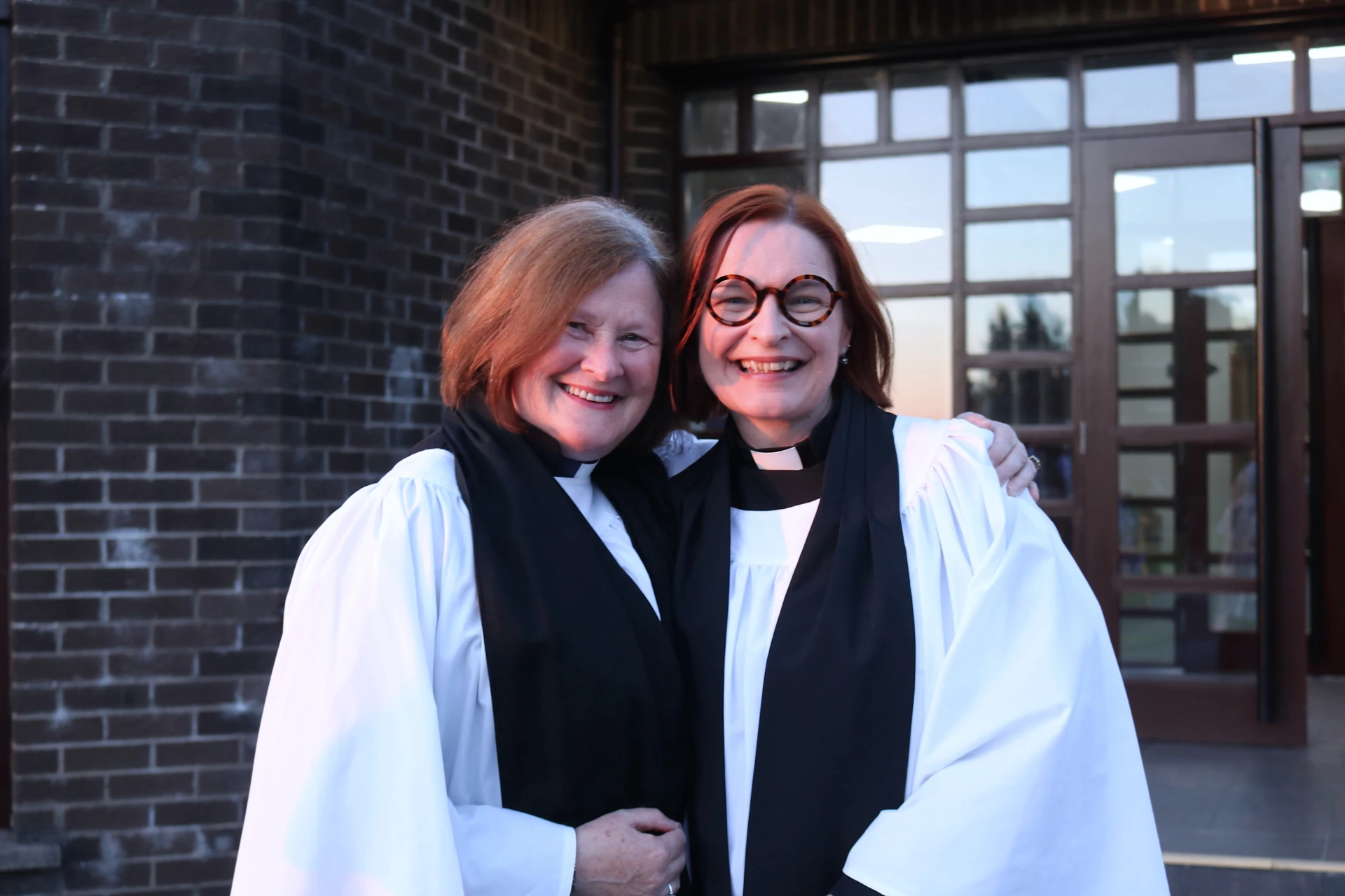 Emma with Revd Karen Salmon, who gave the address