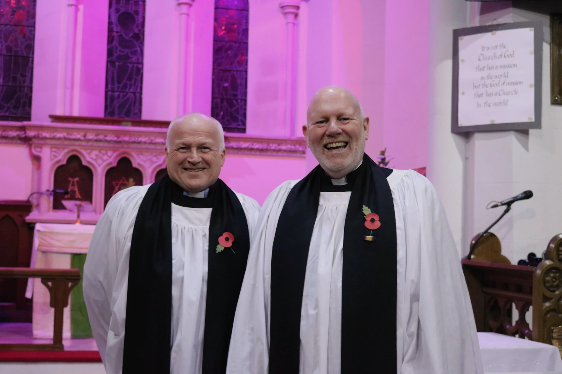 Revd Bill Boyce (preacher) and Revd Adrian Green