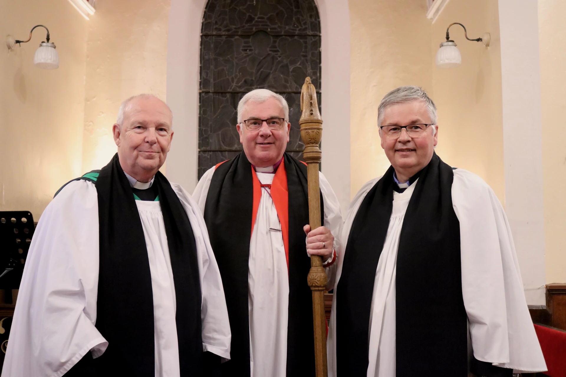 Revd Capt Colin Taylor, Bishop David and Revd Capt Isaac Hanna