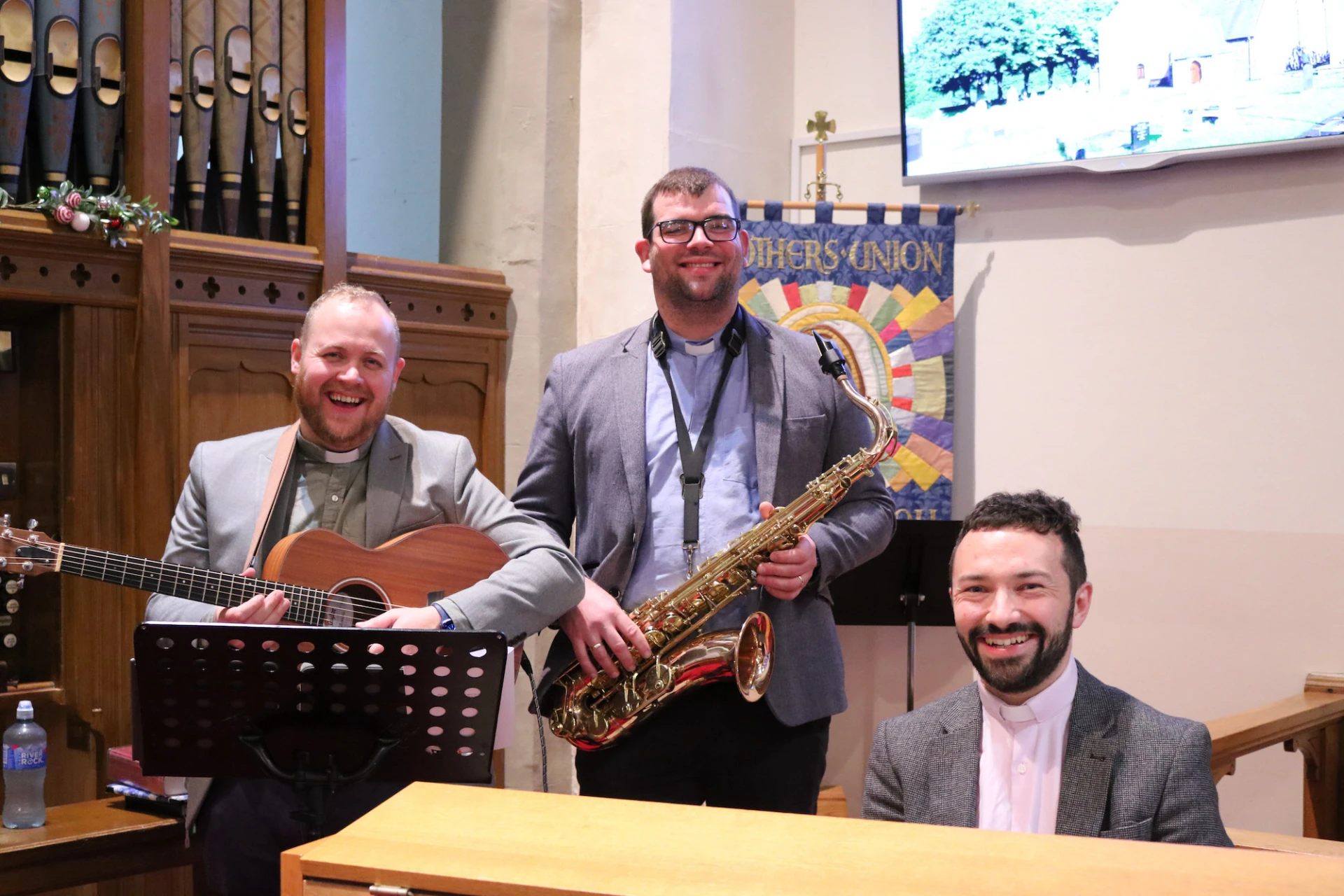 Revd Nathan Ervine, Revd Rodney Blair and Revd Matthew Topley