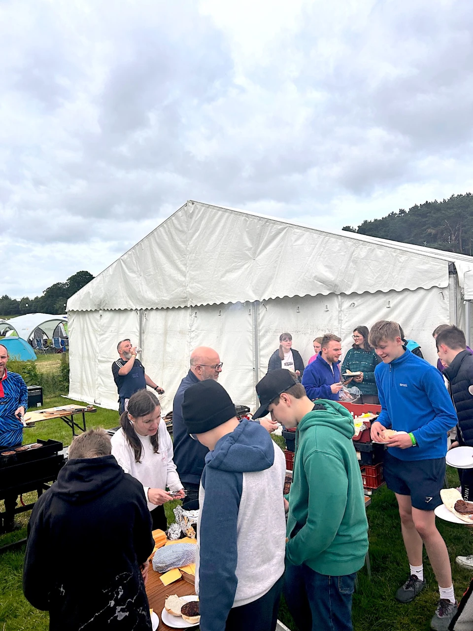 Archdeacon Mark serves up