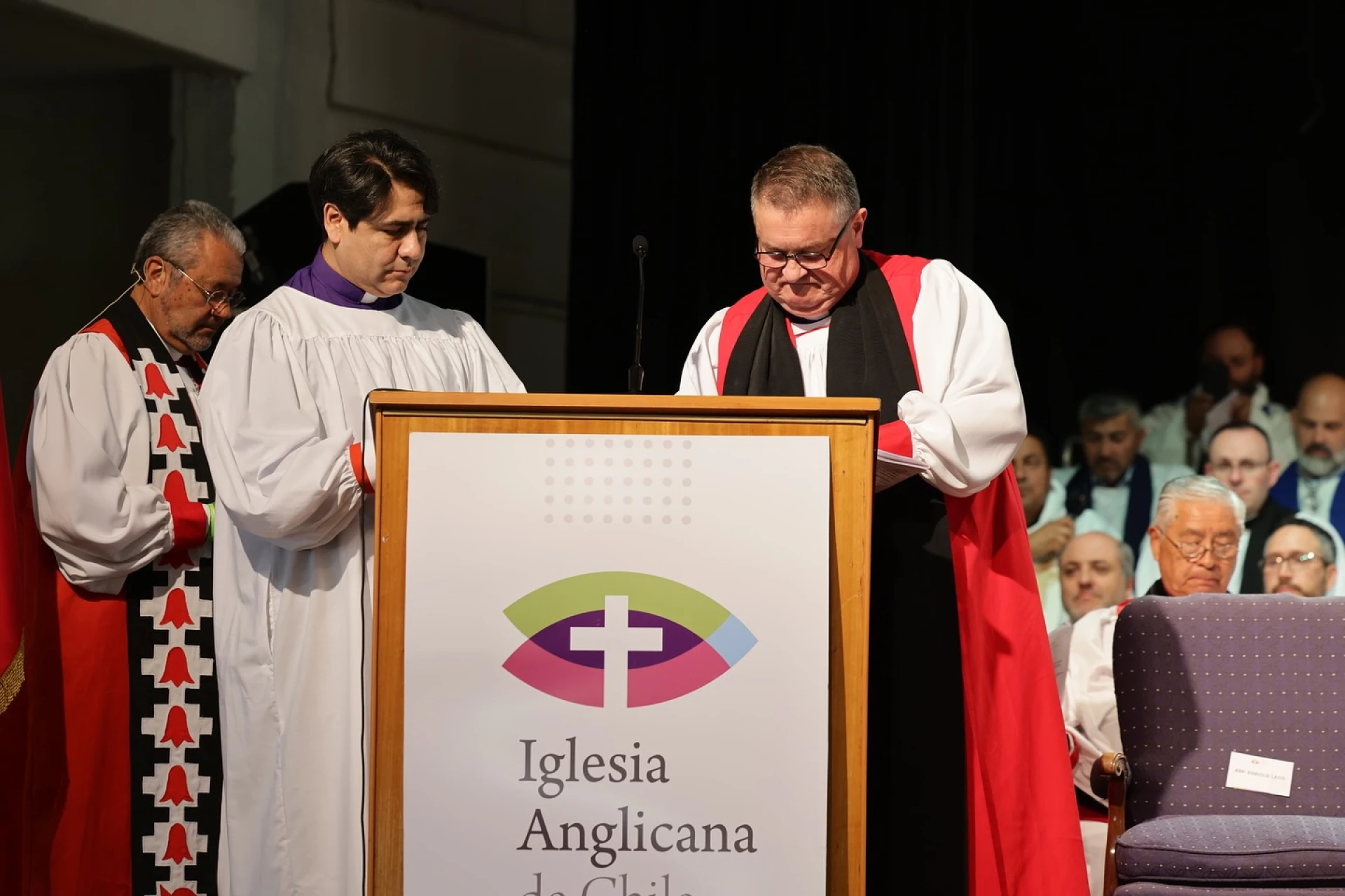 Soon to be Bishop, Revd Juan Esteban Saravia with Archbishop Enrique