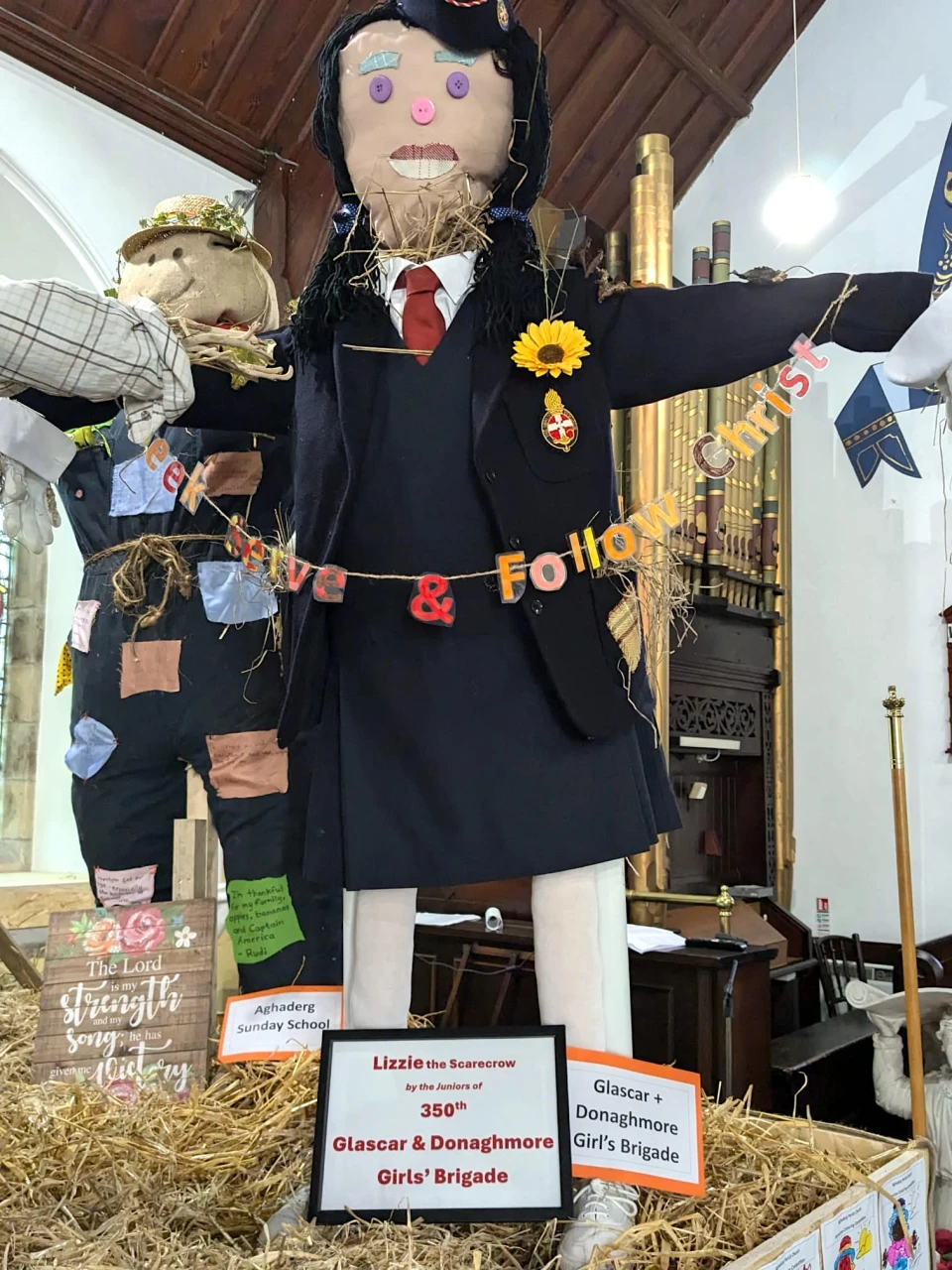 Lizzie the Girls Brigade scarecrow