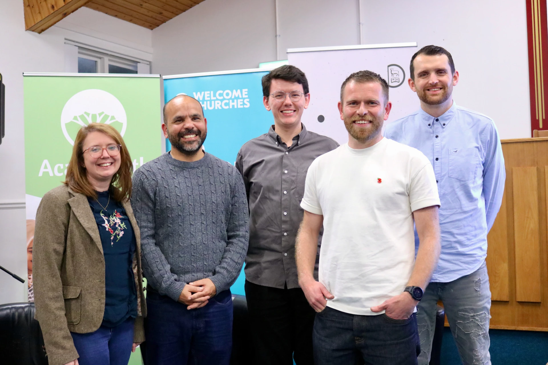 Tim with our special guests who have been working together