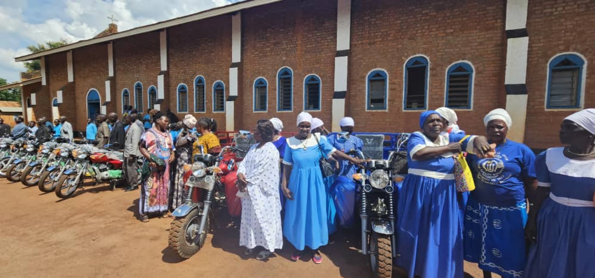 Two new rickshaws also blessed at the Cathedral compound